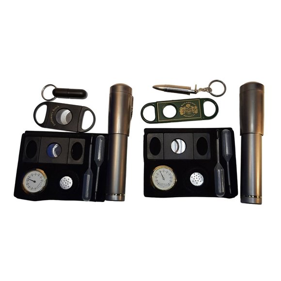 Cigar Accessory Gift Set Cutters Case Punch Humidity Indicator Pick One - Picture 2 of 9